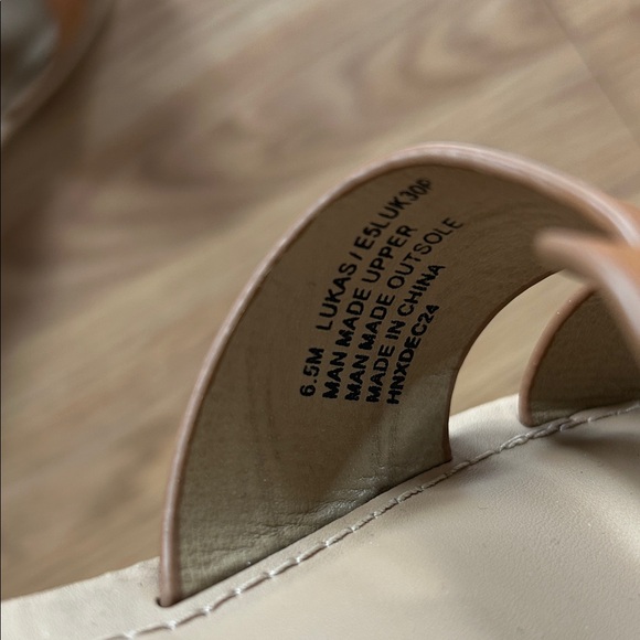 Esprit Women's Tan Braided Strap Slide Sandals - Picture 3 of 3